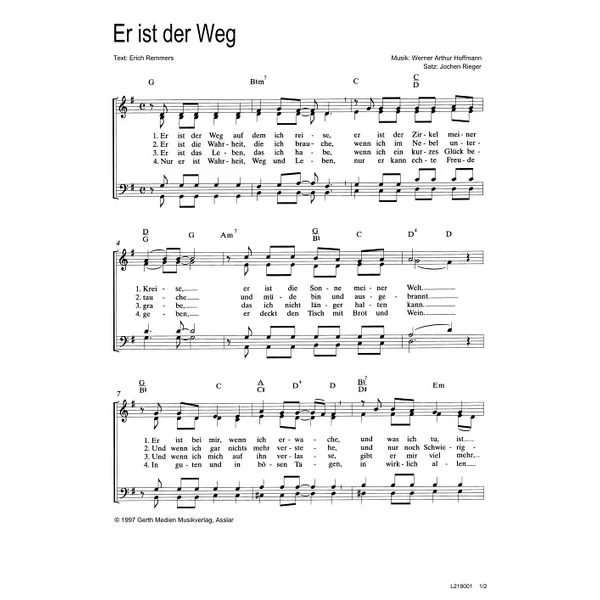 Produktbild des Artikels Er ist der Weg (Noten - Download)