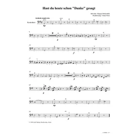 Produktbild des Artikels Hast du heute schon danke gesagt (Kontrabass) (Noten - Download)