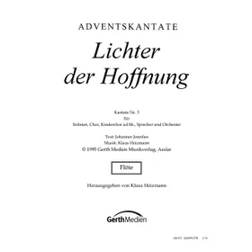 Produktbild des Artikels Lichter der Hoffnung (Flöte) (Noten - Download)