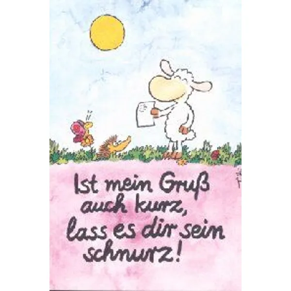 Produktbild des Artikels Ist mein Gruß auch kurz - Kartenzwerg (Schreibwaren)