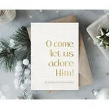 Stimmungsbild zu Faltkarte "O come, let us adore Him!"