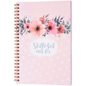 Produktbild des Artikels Stille Zeit mit Dir - Notizbuch (Blumen) (Schreibwaren - Spiralbindung)